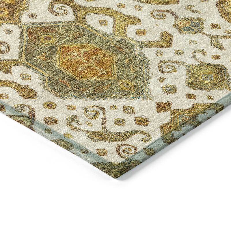 Machine Washable Indoor/ Outdoor Traditional Venetian Chantille Rug