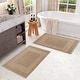 preview thumbnail 66 of 105, Superior Plush & Absorbent 900 GSM Cotton Bath Mat - (Set of 2) Taupe