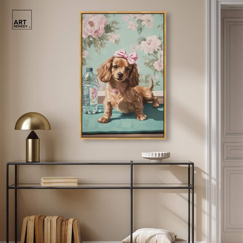 Doxxie Dainty Yoga Canvas by Art Remedy