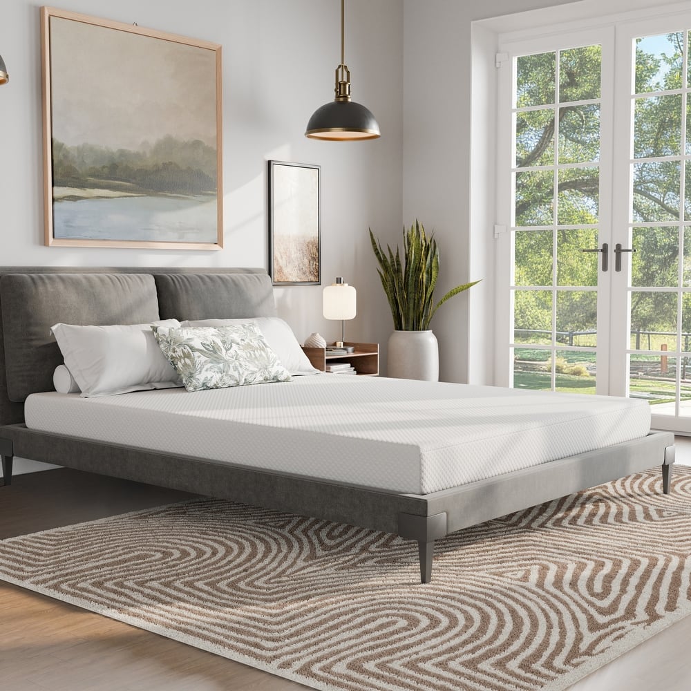 O-Sleep 6" Memory Foam Mattress in a Box with CertiPUR-US and OEKO-TEX