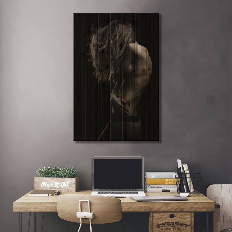 Beauty Or Beast Print On Wood by Martin Krystynek - Multi-Color