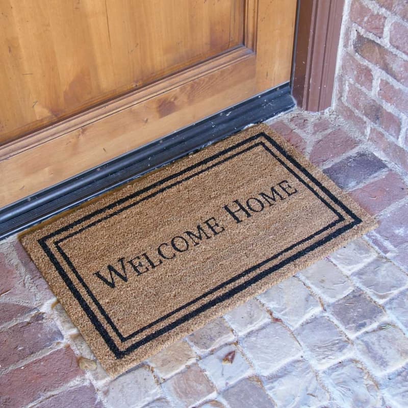 Rubber-Cal Modern Decor Coco Coir Door Mat, 18 x 30-Inch