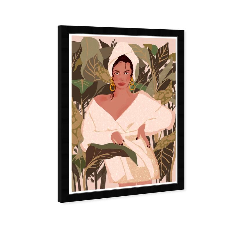 Wynwood Studio Prints Fashion and Glam Elegant Jungle Green and Army Green Glam Wall Art Canvas Print