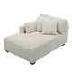 preview thumbnail 10 of 150, 42" W Plush Corduroy Upholstered Chaise Lounge Sleeper for Living