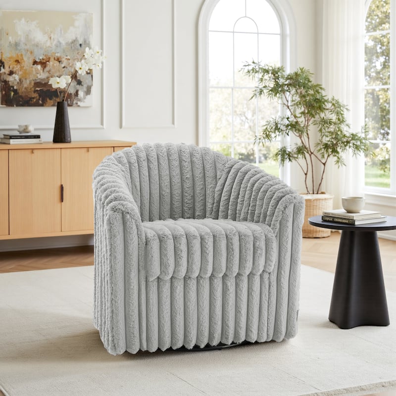 Single Sofa Armchair Swivel Barrel Chair