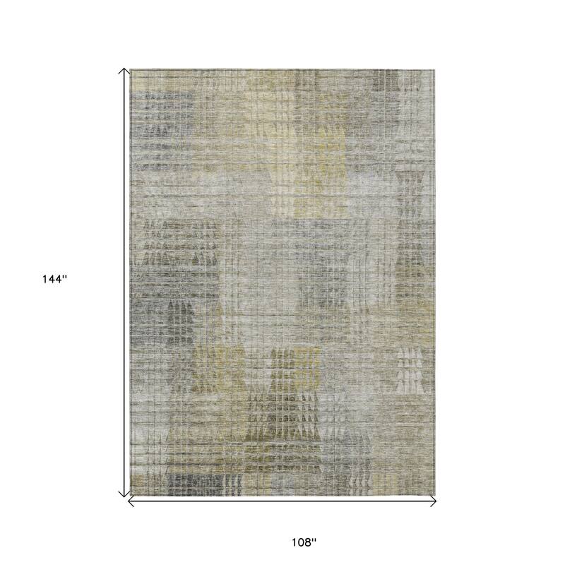 HomeRoots Abstract Transitional Rectangle Outdoor Rug