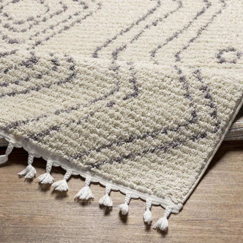 Livabliss Casual Casablanca Shag Tribal Area Rug