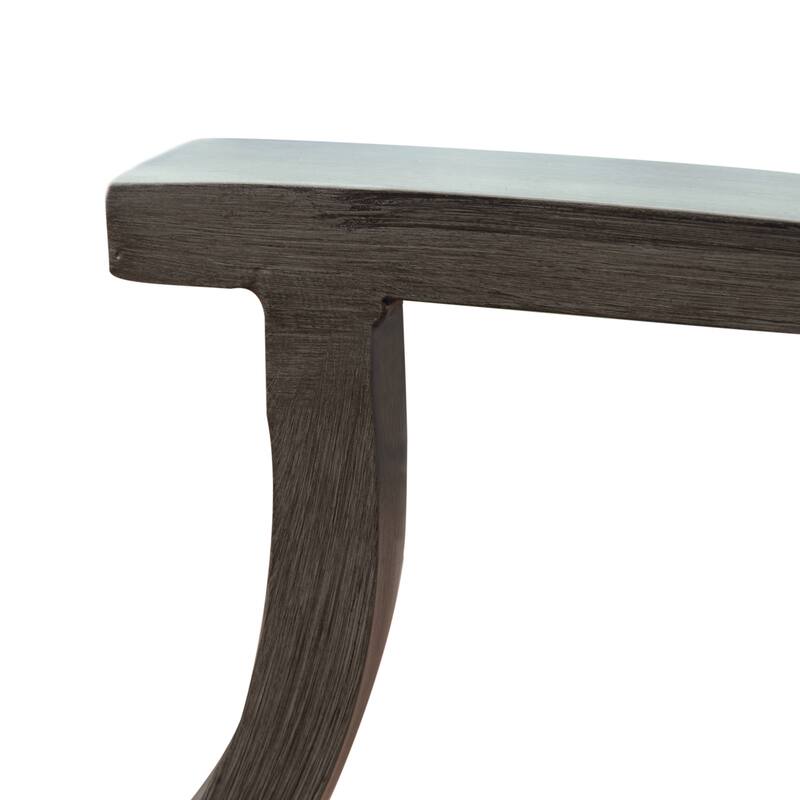 Roomfitters Modern Outdoor Aluminum Dining Chairs with Water Resistant Cushions, Slat Back, Dark Grey, Set of 2