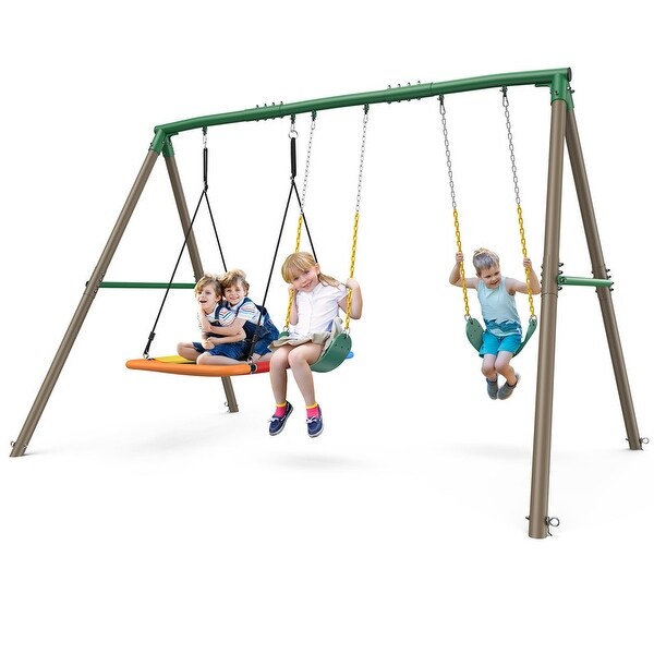 FaB　　Swing Big RF ３枚セット ZenSports Kids 440lbs Metal Swing Frame Stand Set W/40