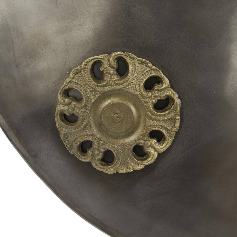 Metal Shield Wall Decor - Gray - Roche River Decor