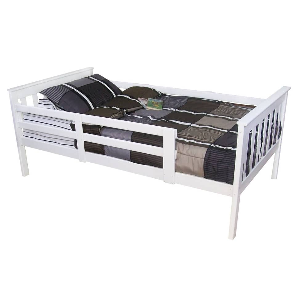 Pine Twin Mission Bed with Safety Rails