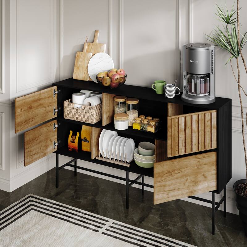 CraftPorch Modern Wooden TV Stand Console