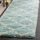 preview thumbnail 97 of 99, SAFAVIEH Montreal Shag Sadia 2-inch Thick Rug 2'3" x 7' Runner - Light Blue/Ivory - Runner