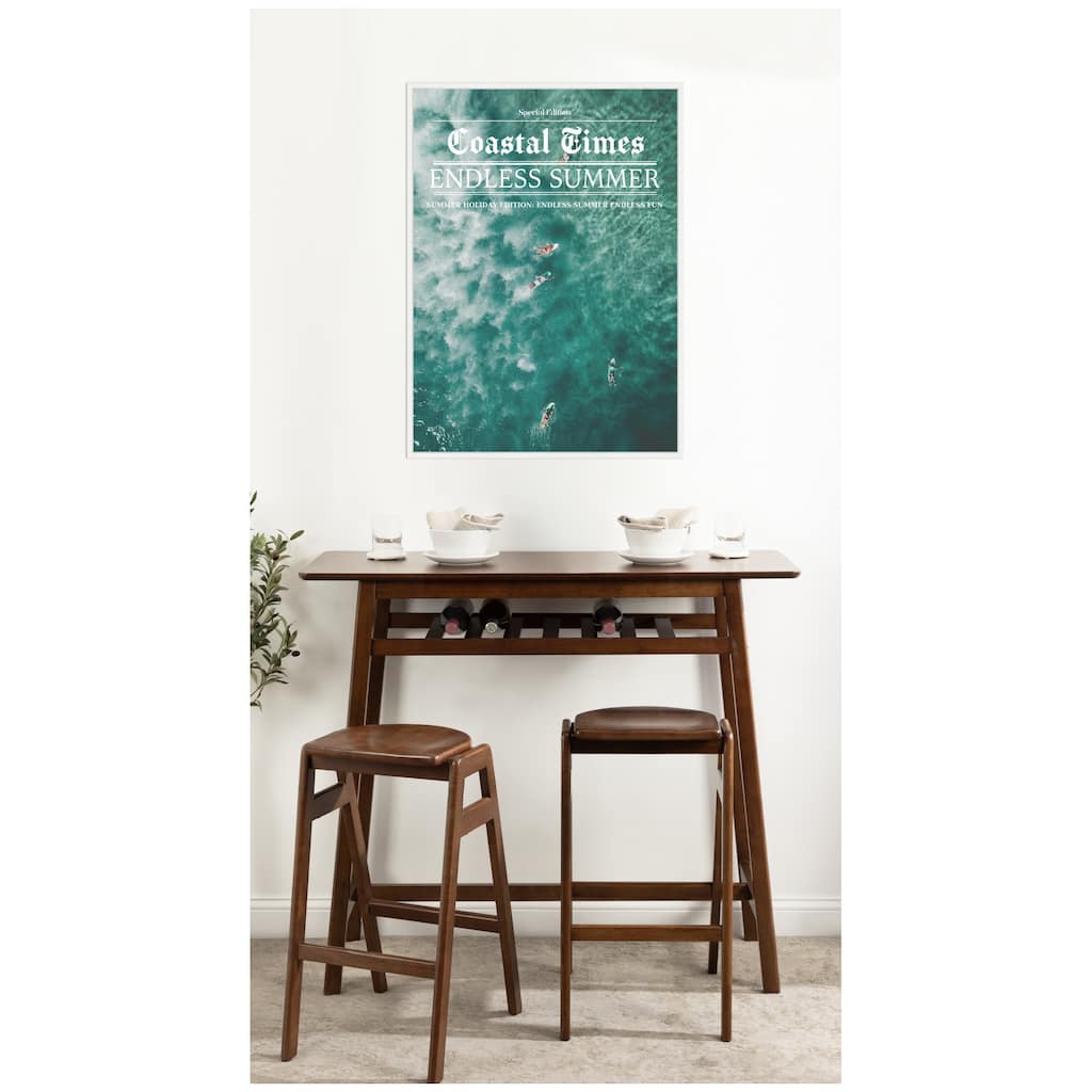 Kate and Laurel Endless Summer by Megan Ryan Framed Canvas Wall Art Print