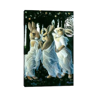 iCanvas "Bunny Graces" by Melinda Copper Canvas Print