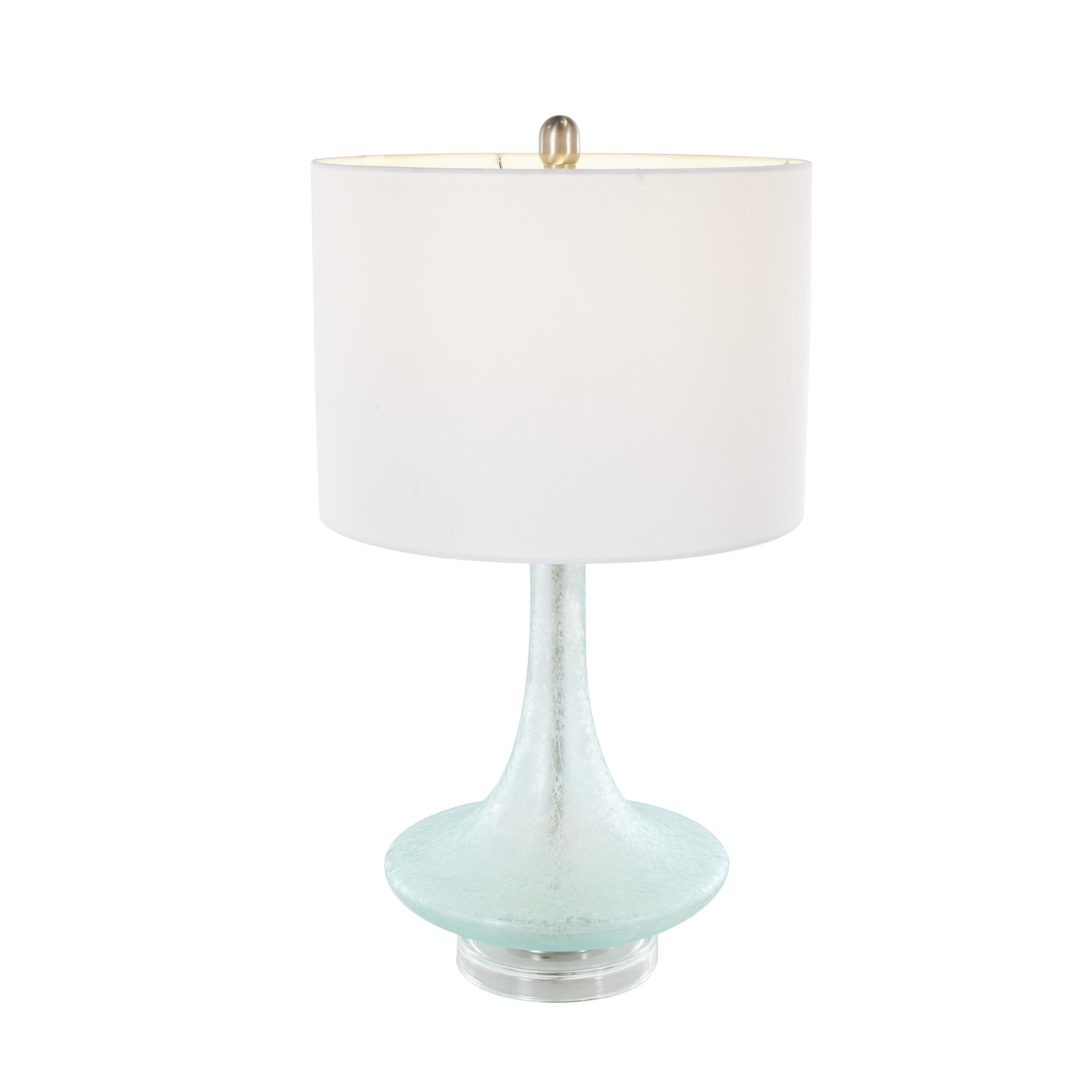 Teal and silver lamp shade on sale