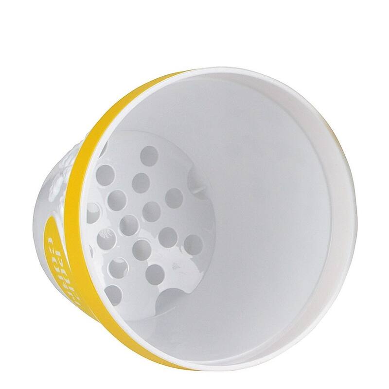 Hutzler Popcorn Bowl, Durable Plastic Individual-Sized Popcorn Serving Bowl, 2 Cup Capacity