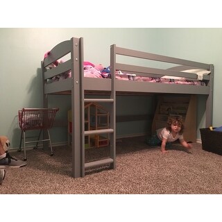 Taylor & Olive Christian Low Loft Twin Bed with Ladder
