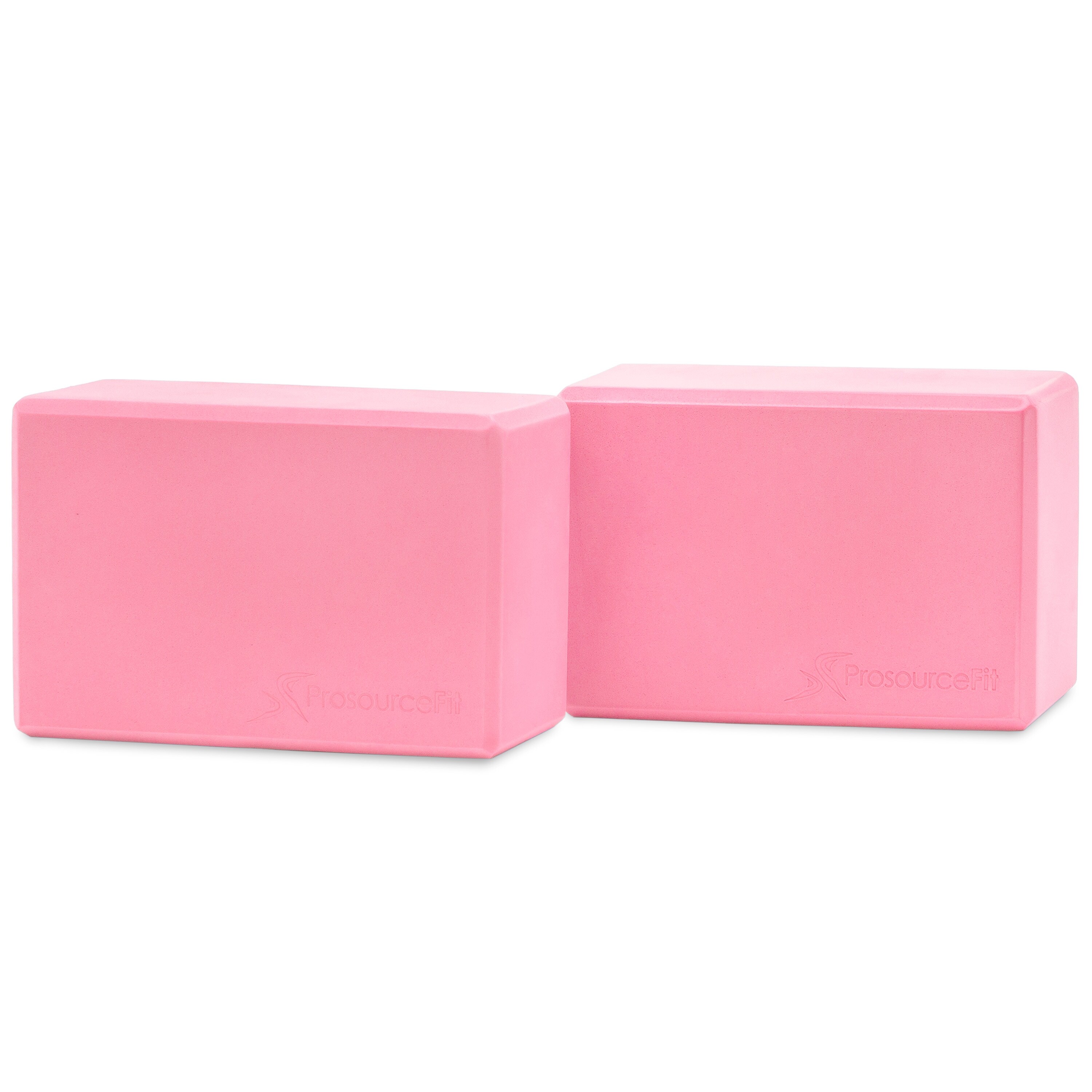 ProsourceFit Foam Yoga Blocks Set of 2 High Density Large Size 9”x6”x4 