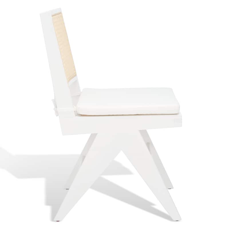 SAFAVIEH Couture Edda Rattan Dining Chair (Set of 2) - 18 In W x 20 In D x 34 In H - 18Wx20Dx34H