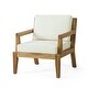 preview thumbnail 5 of 6, Outdoor Acacia Wood Patio Club Chair Waterproof