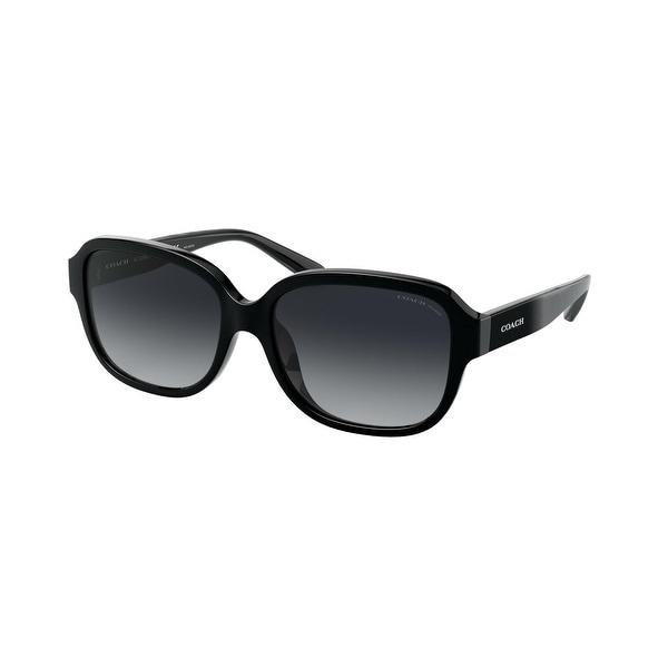 Coach HC8298U 5002T3 57 Black Woman Rectangle Sunglasses. Opens flyout.