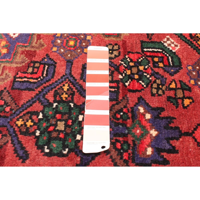 ECARPETGALLERY Hand-knotted Andelz Red Wool Rug - 4'5 x 6'11