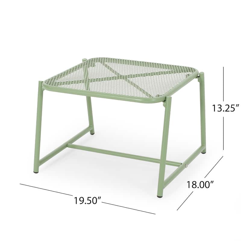 Bucknell Outdoor Iron Metal Mesh Side Table by Christopher Knight Home