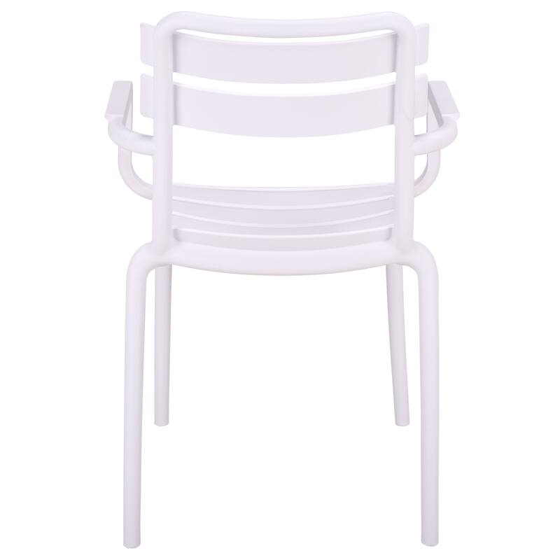 SAFAVIEH Outdoor Living Sarah Stacking Dining Armchair (Set of 2) - 21"W x 23"D x 32"H