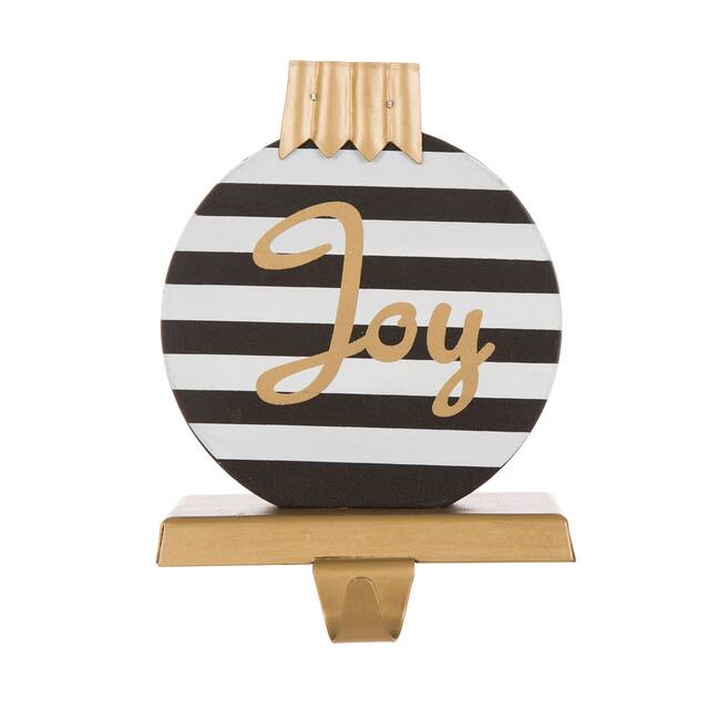 Glitzhome Christmas Wooden/Metal Stocking Holder