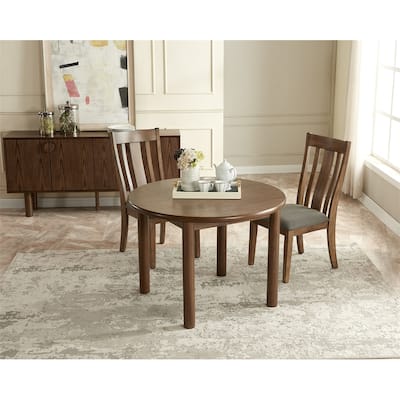 42" Round Dining Table,Retro Kitchen Table,Wooden Dinner Room Table
