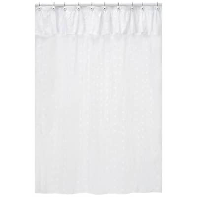 Sweet Jojo Designs White Eyelet Shower Curtain