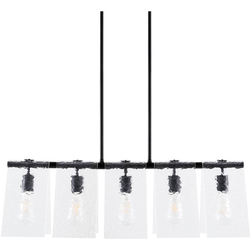 Livabliss Vitracis Modern Chandelier - 38"L x 10"W x 13"H