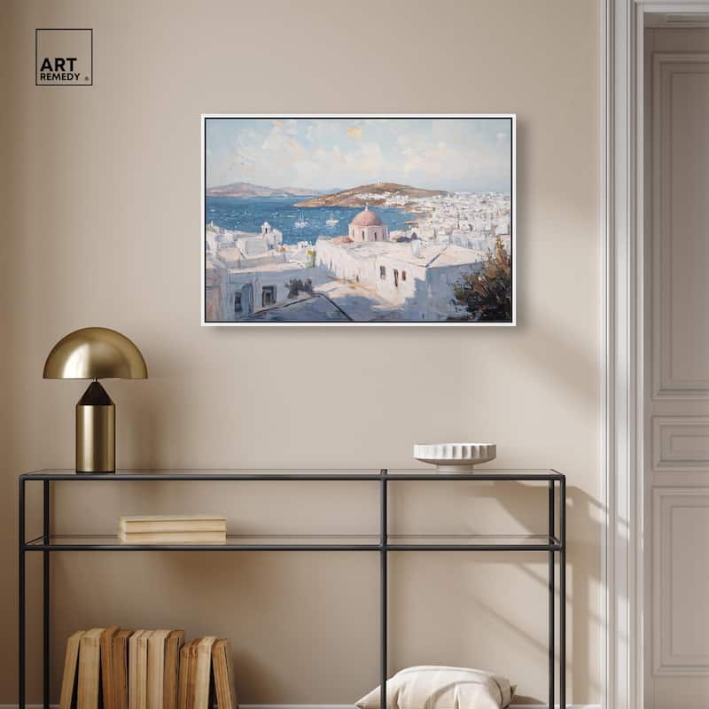 Early Morning Greece Canvas by Art Remedy