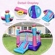 preview thumbnail 9 of 15, 3-in-1 Princess Theme Inflatable Castle without Blower - 104.5" x 131.5" x 98.5"(L x W x H)