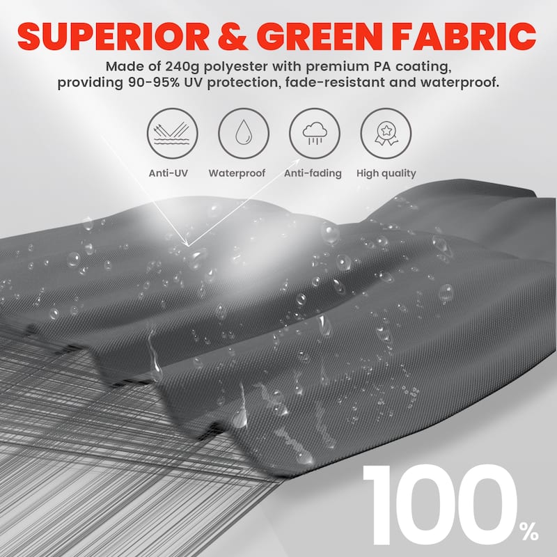 12ft×12ft Square Double Top Outdoor Offset Umbrella Cantilever Patio Umbrella With 360 Degree Rotation