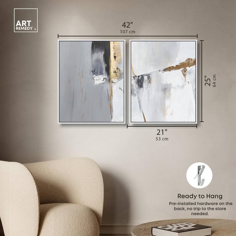 Cracks of Creation I Canvas Set of 2 by Art Remedy