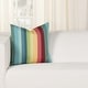 preview thumbnail 7 of 7, Siscovers Shore Stripe Solarium Indoor/Outdoor Throw Pillow