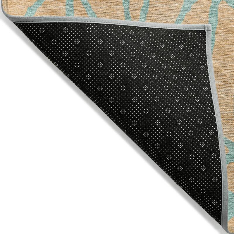 HomeRoots Geometric Transitional Rectangle Outdoor Rug