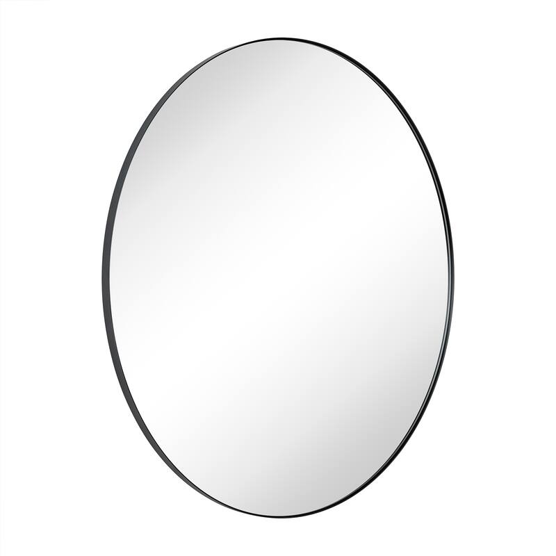 TEHOME Yolanta Round Metal Wall Mirror