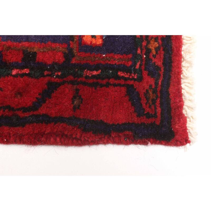 ECARPETGALLERY Hand-knotted Andelz Red Wool Rug - 3'8 x 8'2