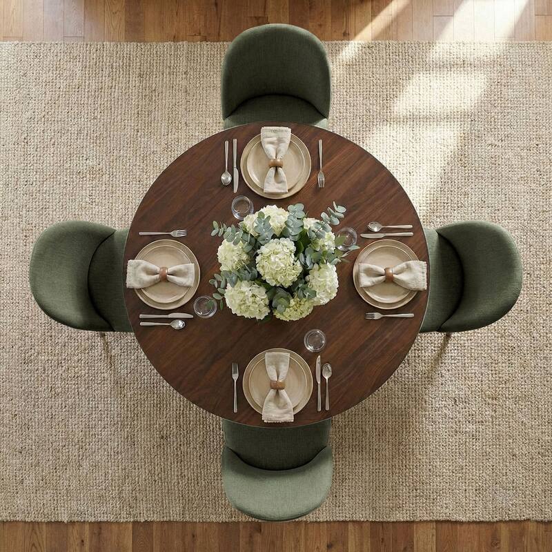 Modern Parsons Dining Chairs with Solid Wood Legs