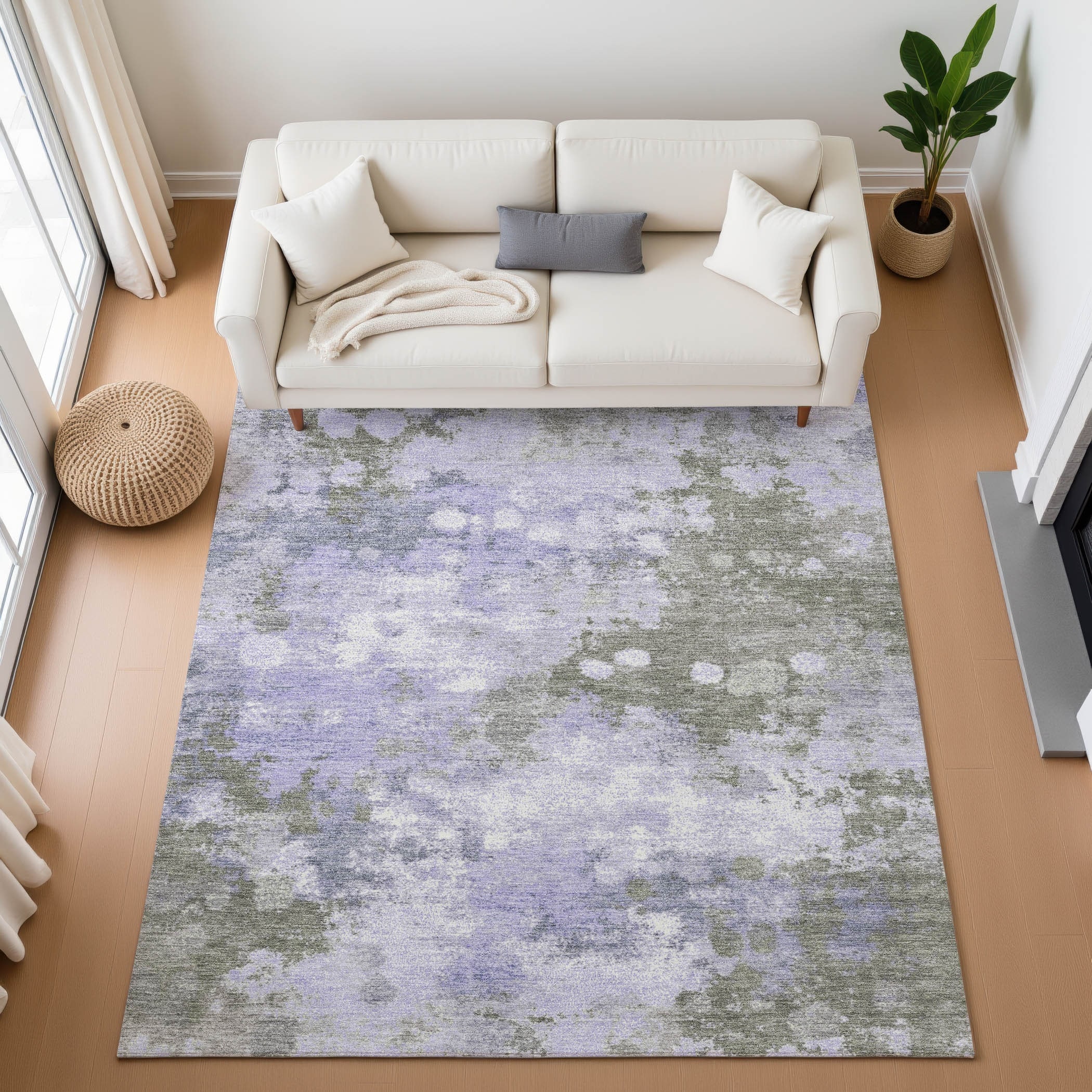 Premium Washable Super Soft Abstract Contemporary Mayfield Rug