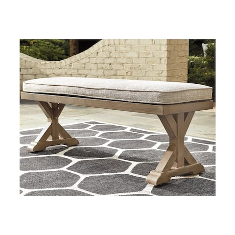 Ashley X-leg Design Beachcroft Bench with Cushion