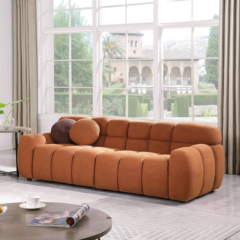 Modern ergonomic marshmallow sofa for living room