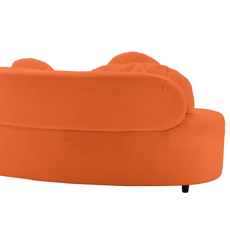 103.5" Foam 3-Seater Sofa with High-Density Foam Cushions, 3 Pillows
