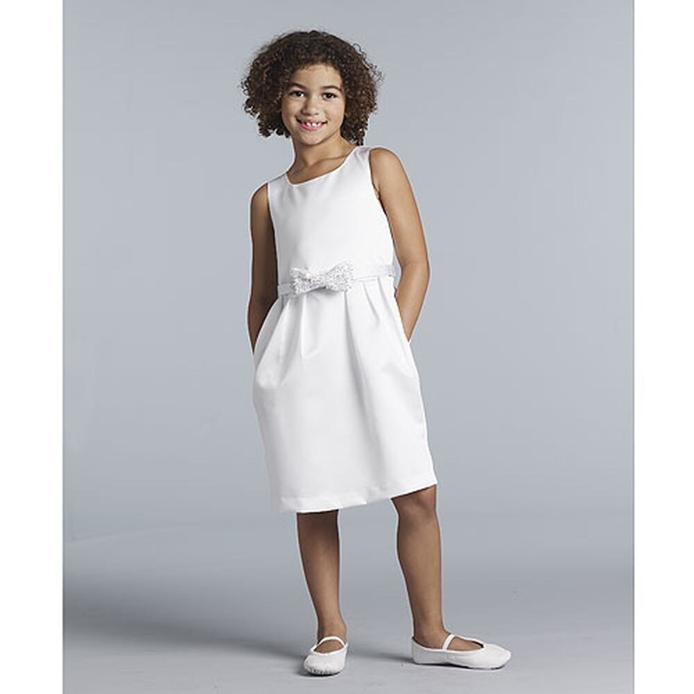 us angels sleeveless satin dress