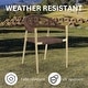 preview thumbnail 3 of 32, Furniture of America Holcomb Modern Wicker Rope Curved Patio Dining Arm Chair
