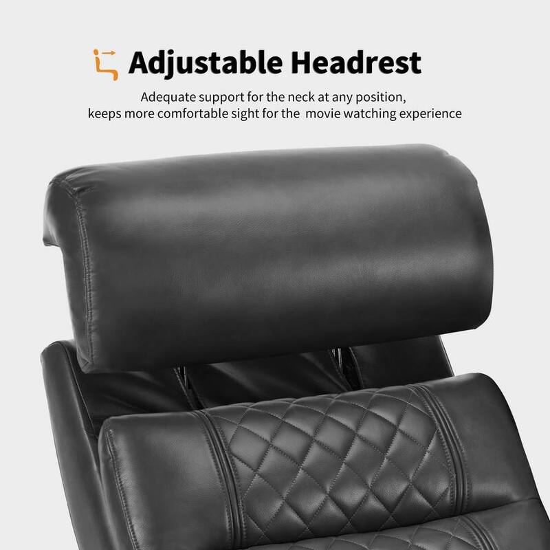 MCombo Power Recliner Chair, Electric Reclining Sofa with Adjustable Headrest and USB & Type Port, Faux Leather HTS432