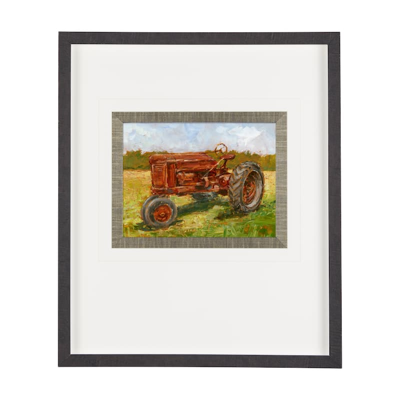 Rustic Tractors II Framed Art Print